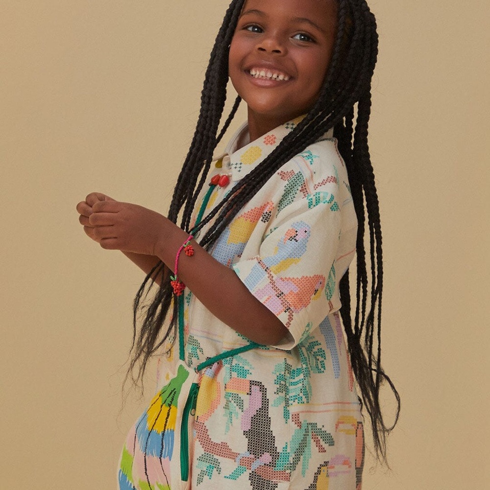 FARM Rio kids tropical Button-Down Shirt